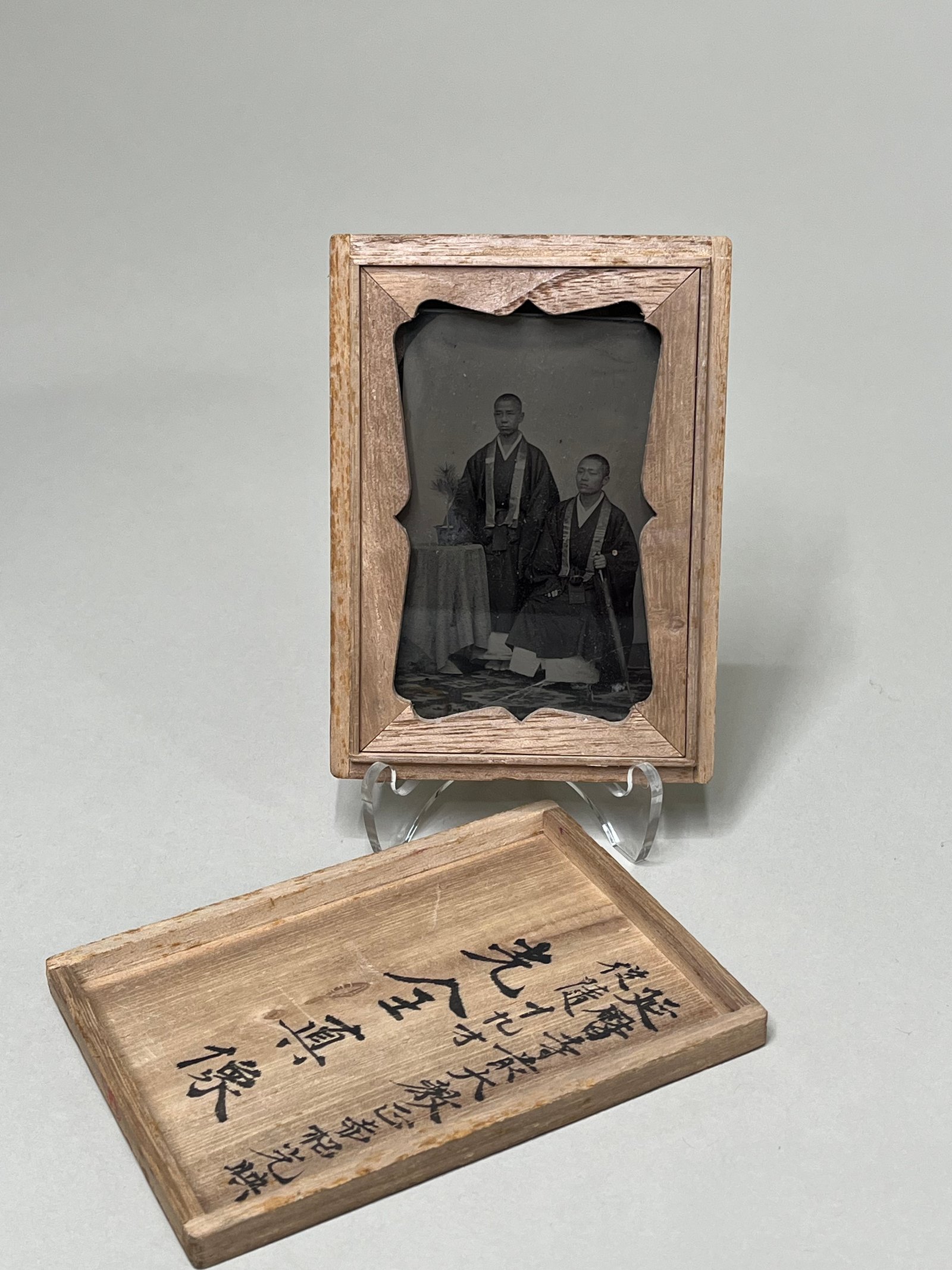 Ambrotype Japan - Ère Meiji - Portraits de Moines/Monks (Temple Renge-ji)